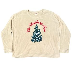 Fuzzy Christmas Lounge Sweater- 2X